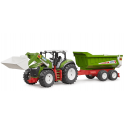 Tractor with front loader and trailer Tractor with front loader and trailer