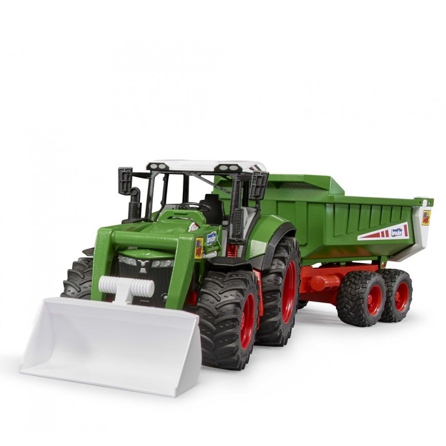 Tractor with front loader and trailer – 2
