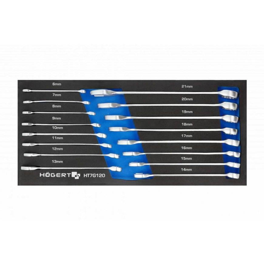 Combination spanner set Hogert HT7G120-1 6-21 mm 16 pcs.