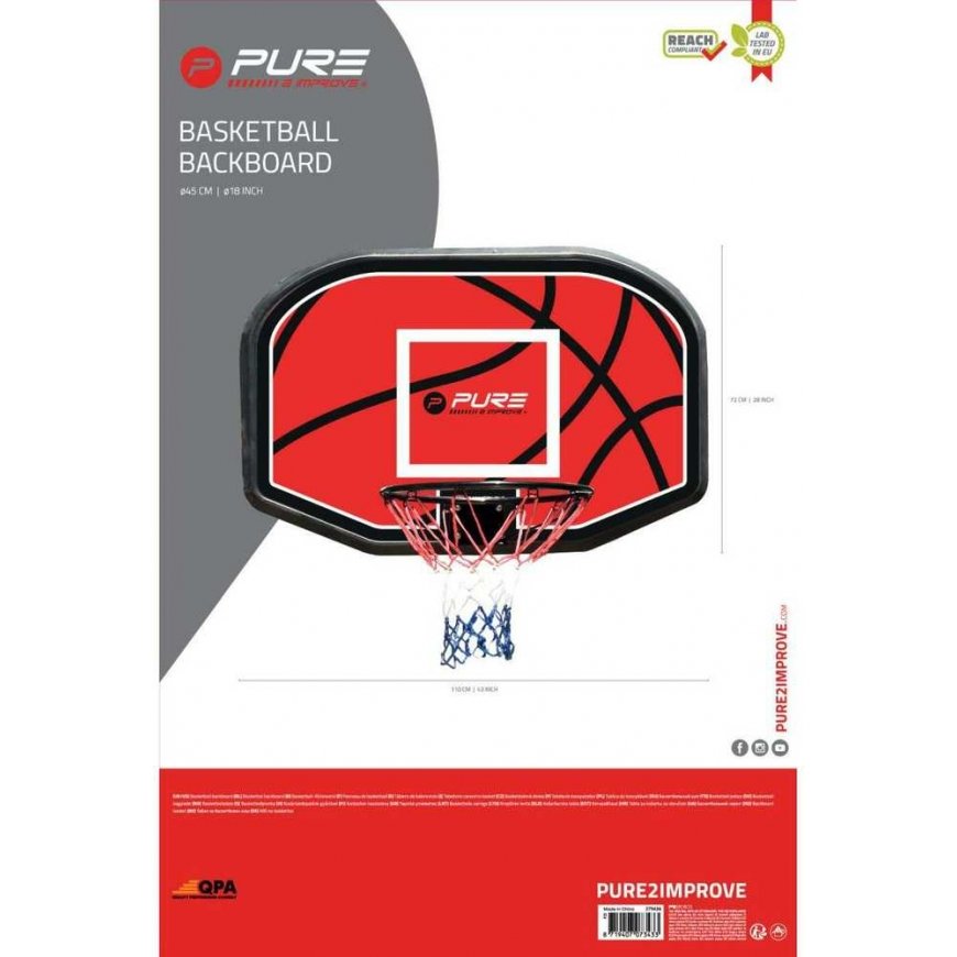 Detal Krepšinio lenta 110x73x3CM OBRĘCZ 45CM PURE 2 IMPROVE – 3