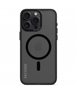 Decoded D24IPO15PMBCT2FK mobilo telefonu apvalks 17 cm (6.7") Aploksne Melns, Caurspīdīgs