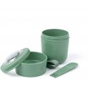 2 in 1 Yogurt Container with Amuse Cutlery - Green 2 in 1 Yogurt Container with Amuse Cutlery - Green