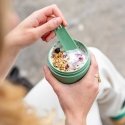 2 in 1 Yogurt Container with Amuse Cutlery - Green 2 in 1 Yogurt Container with Amuse Cutlery - Green