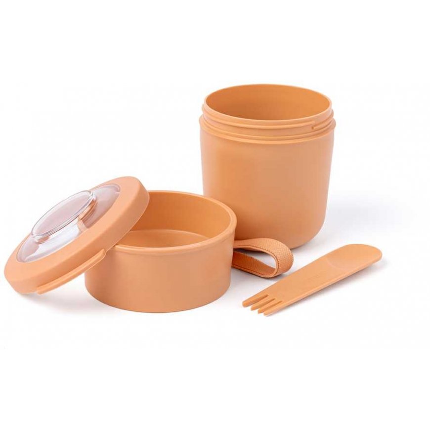 2 in 1 yogurt container with Amuse cutlery - orange – 2