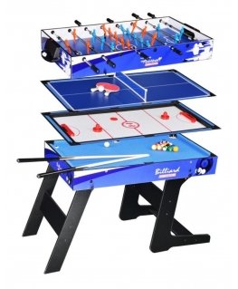 RoGer 4in1 Folding table for games Billiards / Air hockey / Football / Table tennis