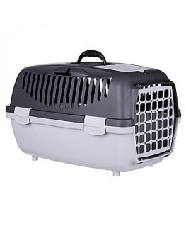 Transport cage Mini Gulliver 40x30x24cm white|blue
