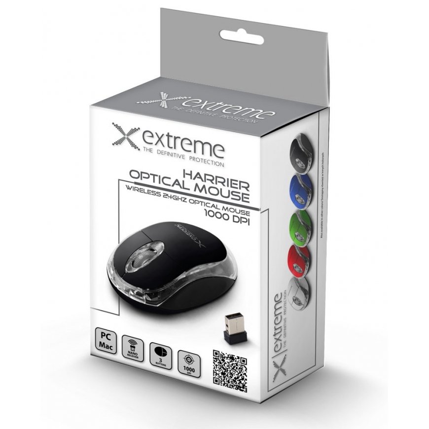 Wireless mouse XM105W,3D,2.4GHz, black