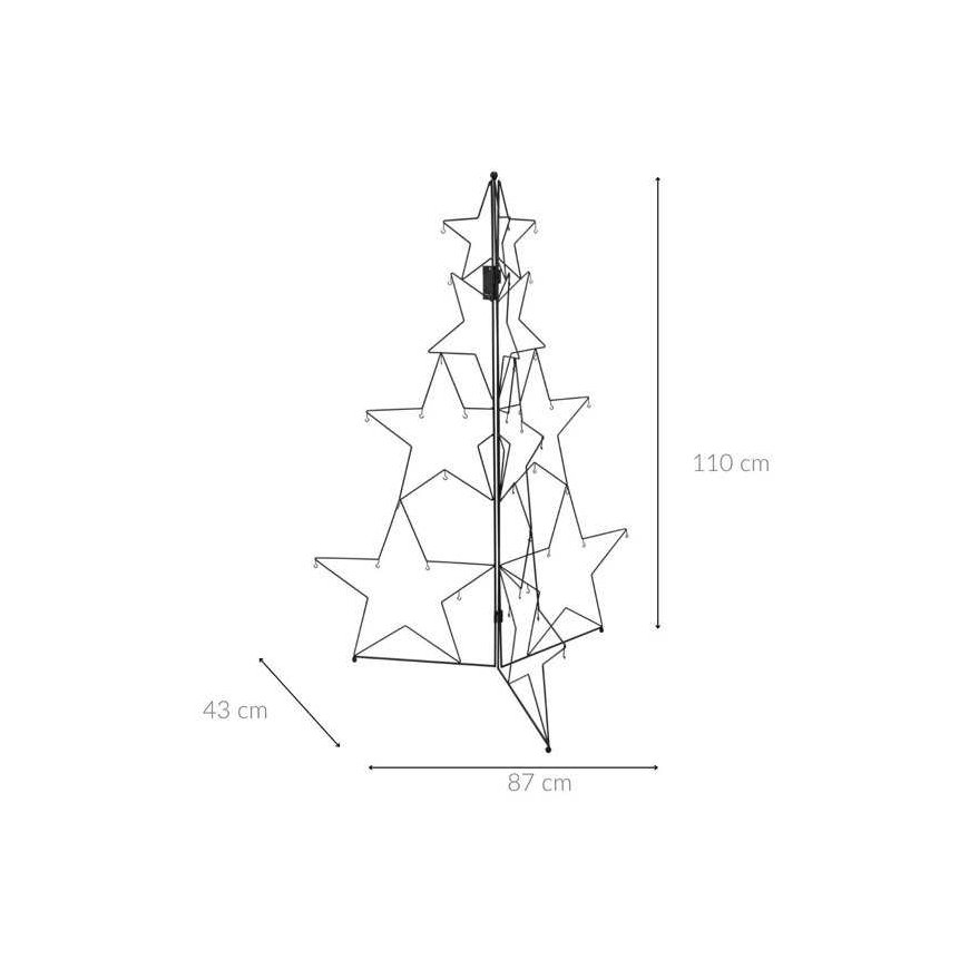 Mondex CHOINKA SKŁADANA 110cm Black