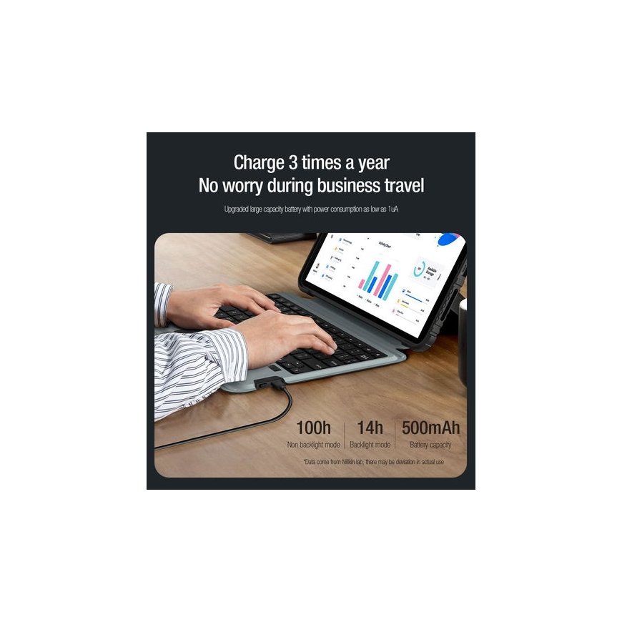 Nillkin Bumper Combo Keyboard Case (Backlit Version) for iPad Pr