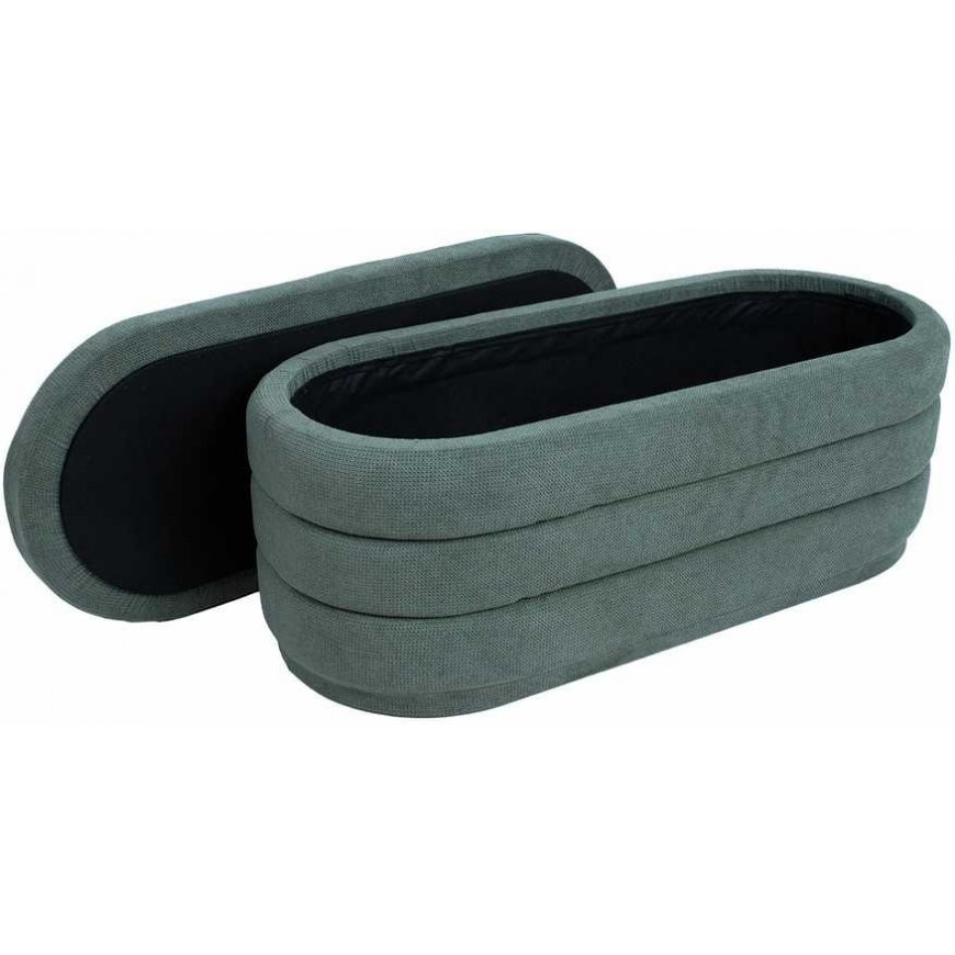 Bench HIRO 104x44xH44cm, žalias, with storage – 2