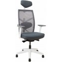 Office chair TUNE gray with white frame