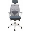 Office chair TUNE gray with white frame