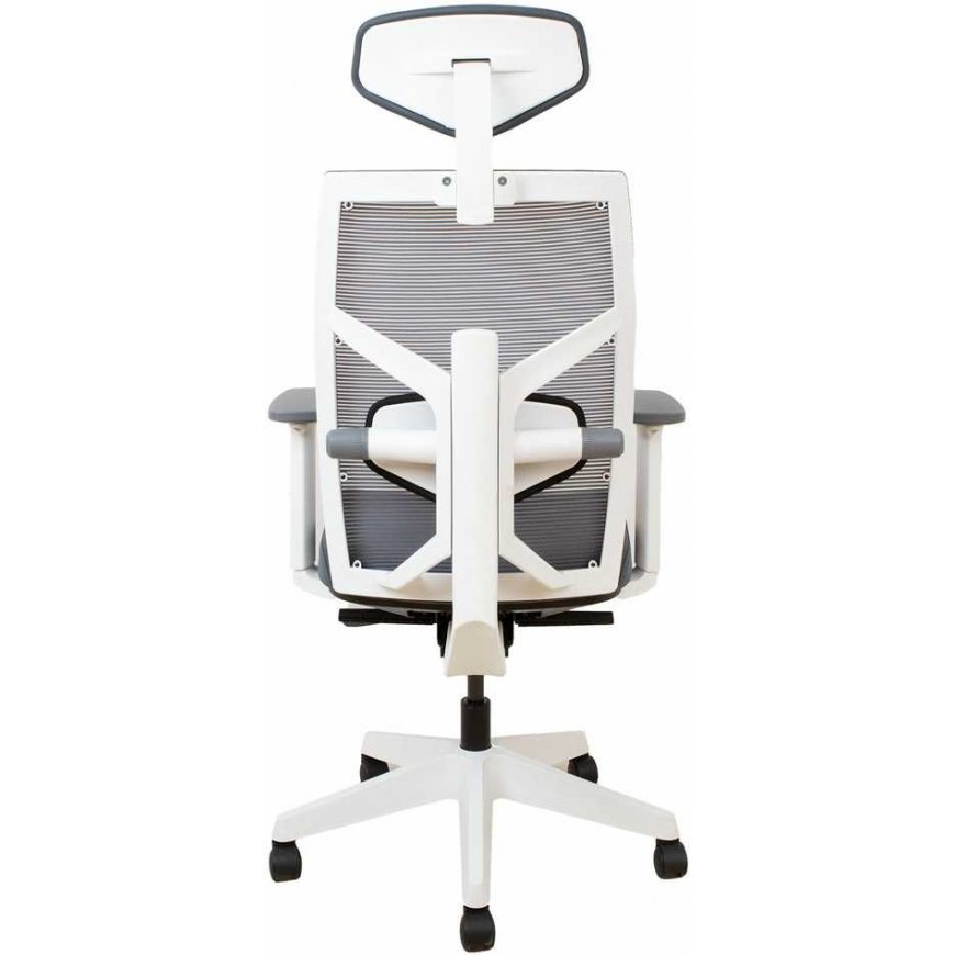 Office chair TUNE gray with white frame – 4