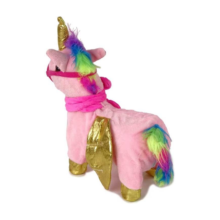 Lean Toys Talismanas interaktyvus arklys Rožinė Golden Wings muzika – 2