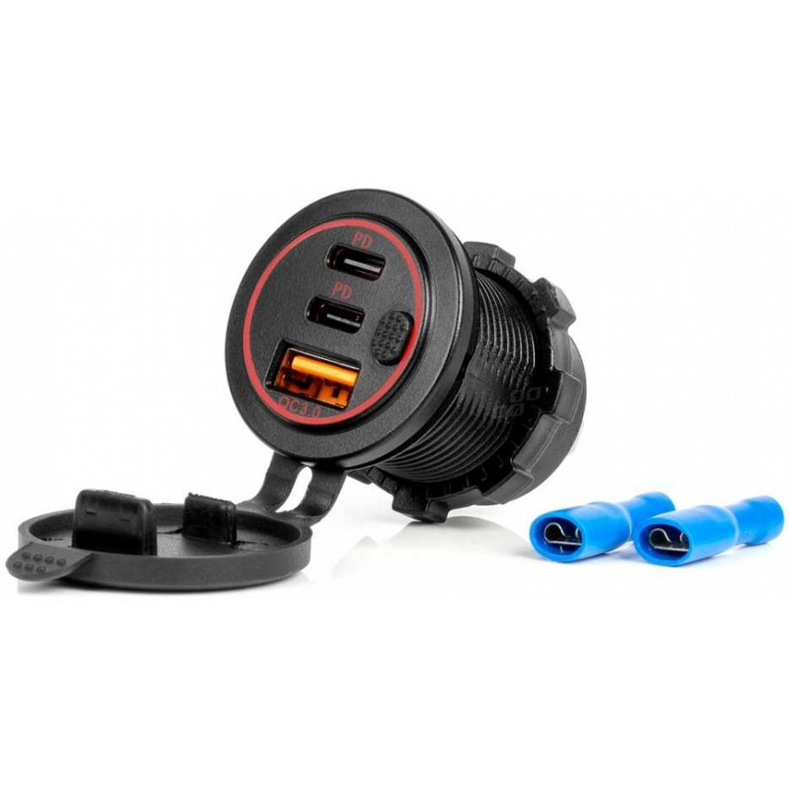 AMiO Car charger with usb sockets