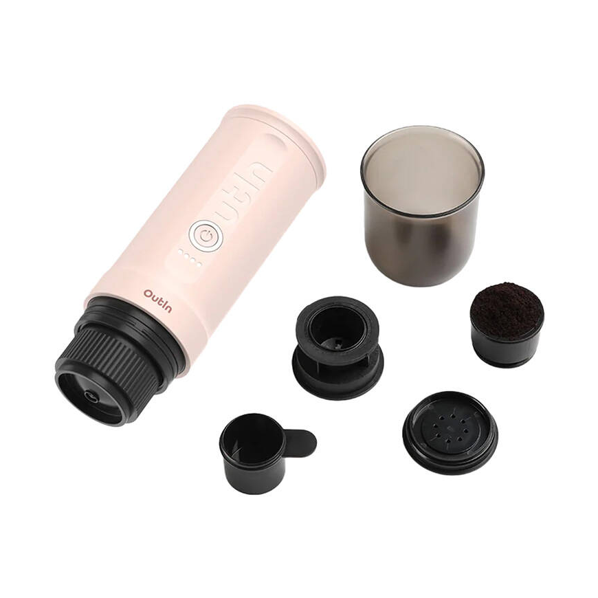 Kavos aparatas Outin Nano 7500 mAh nešiojamasis kavos virimo aparatas (rožinis) – BCRF ribotas leidimas – 3