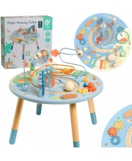 CLASSIC WORLD Drewniany Table Aktywności "Morskie Życie" Muzyczno Edukacyjny