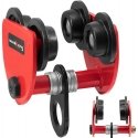 Steinberg Systems Hanging trolley 1000 kg, red/black Steinberg Systems Hanging trolley 1000 kg, red/black