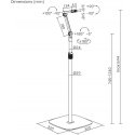 Maclean metal microphone stand, adjustable height 626-1694 mm, max. 1kg, MC-337 Maclean metal microphone stand, adjustable height 626-1694 mm, max. 1kg, MC-337