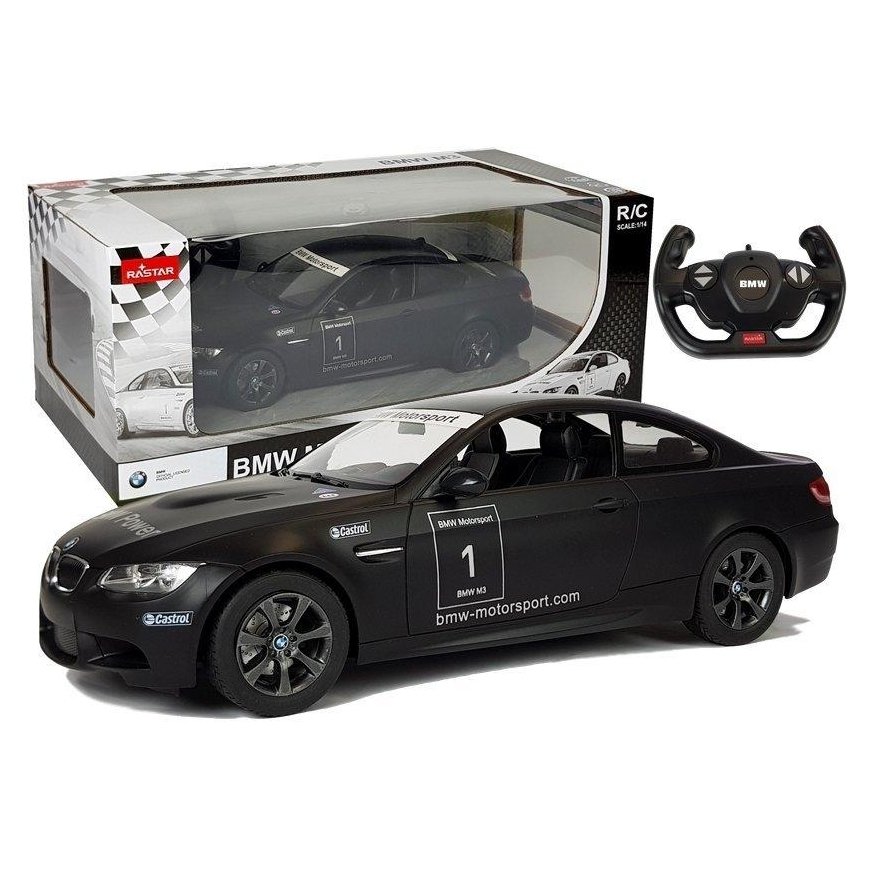 Auto R/C BMW M3 Rastar 1:14 Juodas na Pilota