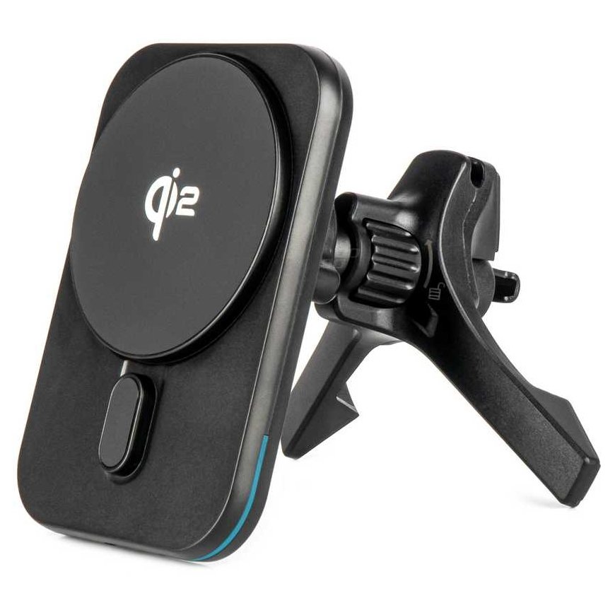 Car phone holder for grill and cockpit with fast induction charger QI2 15W amio-04180