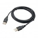 Akyga AK-USB-19 USB-kaapeli USB 2.0 3 m USB A musta Akyga AK-USB-19 USB-kaapeli USB 2.0 3 m USB A musta