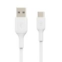 Belkin CAB001BT2MWH USB kabelis 2 m USB A USB C Balta Belkin CAB001BT2MWH USB kabelis 2 m USB A USB C Balta