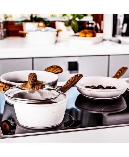 Puodų rinkinys i patelni su powłoką Pfluon Cookmark™ Nature 11-elementowy AMBITION