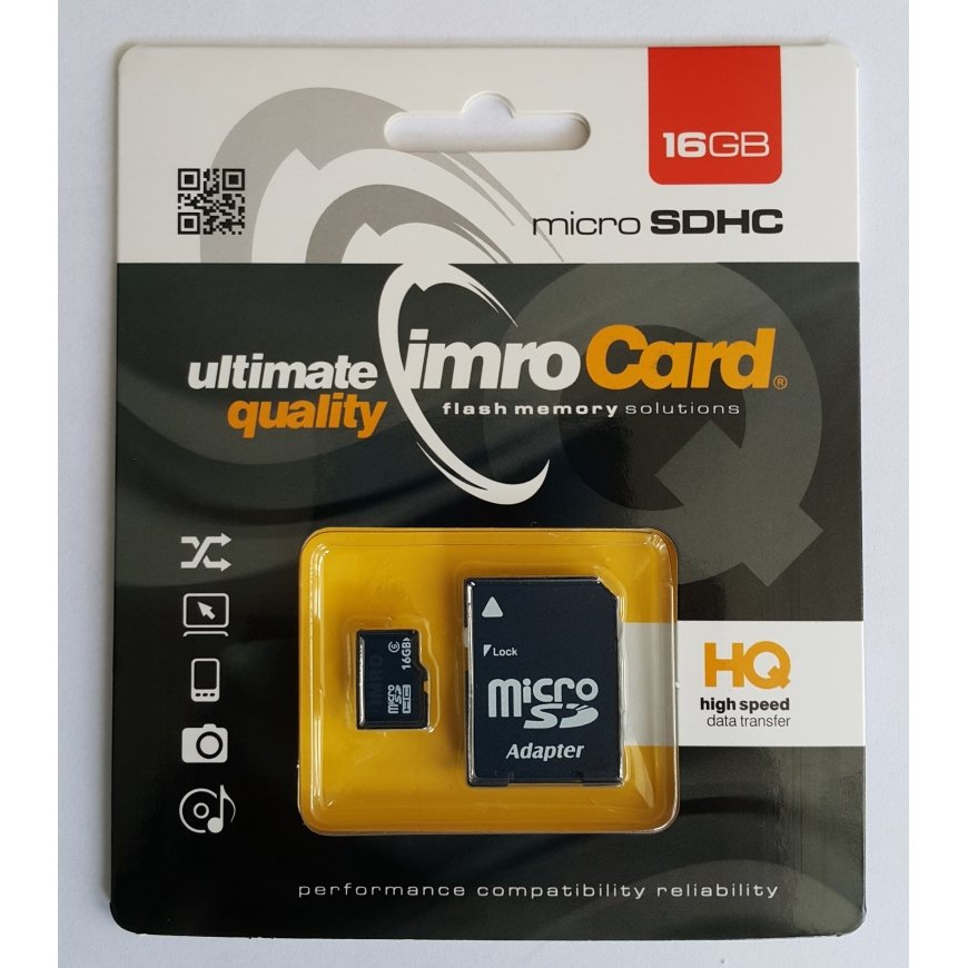 IMRO 4/16G ADP memory card 16 GB MicroSDHC Class 4