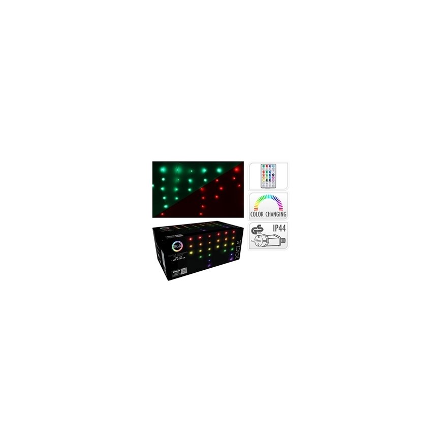 Christmas Decoration LAMPKI CHOINKOWE KURTYNA ŚWIETLNA ZEW/WEW 120 LED 300X60CM Z PILOTEM CIEPŁY BALTA – 2