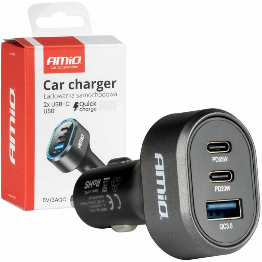 AMiO Fast car charger 85w qc3