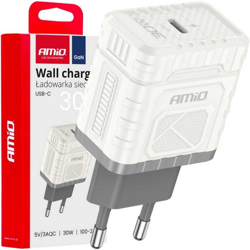AMiO The charger is connected to