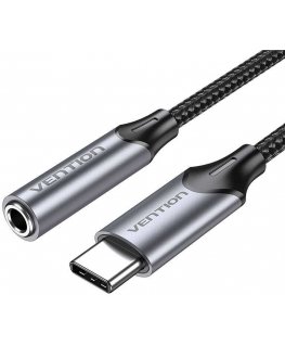 Adapter Vention BGMHF USB-C M to 3.5mm Jack 1M (grey)