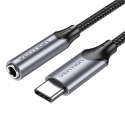 Adapter Vention BGMHF USB-C M to 3.5mm Jack 1M (grey) Adapter Vention BGMHF USB-C M to 3.5mm Jack 1M (grey)