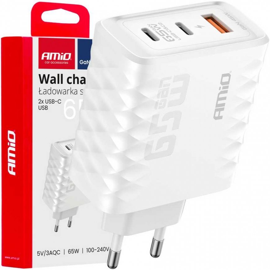AMiO The charger is connected to