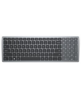 DELL KB740 klaviatūra Biuras RD belaidis ryšys + „Bluetooth“ QWERTY Šiaurės šalių Pilka, Juoda