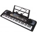 Lean Toys Keyboard with Microphone Musical Instrument Black Lean Toys Keyboard with Microphone Musical Instrument Black