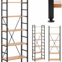 Frommstarck Bookcase, 6 shelves, 150 kg, black/yellow Frommstarck Bookcase, 6 shelves, 150 kg, black/yellow
