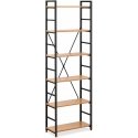 Frommstarck Bookcase, 6 shelves, 150 kg, black/yellow Frommstarck Bookcase, 6 shelves, 150 kg, black/yellow