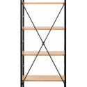 Frommstarck Bookcase, 6 shelves, 150 kg, black/yellow Frommstarck Bookcase, 6 shelves, 150 kg, black/yellow