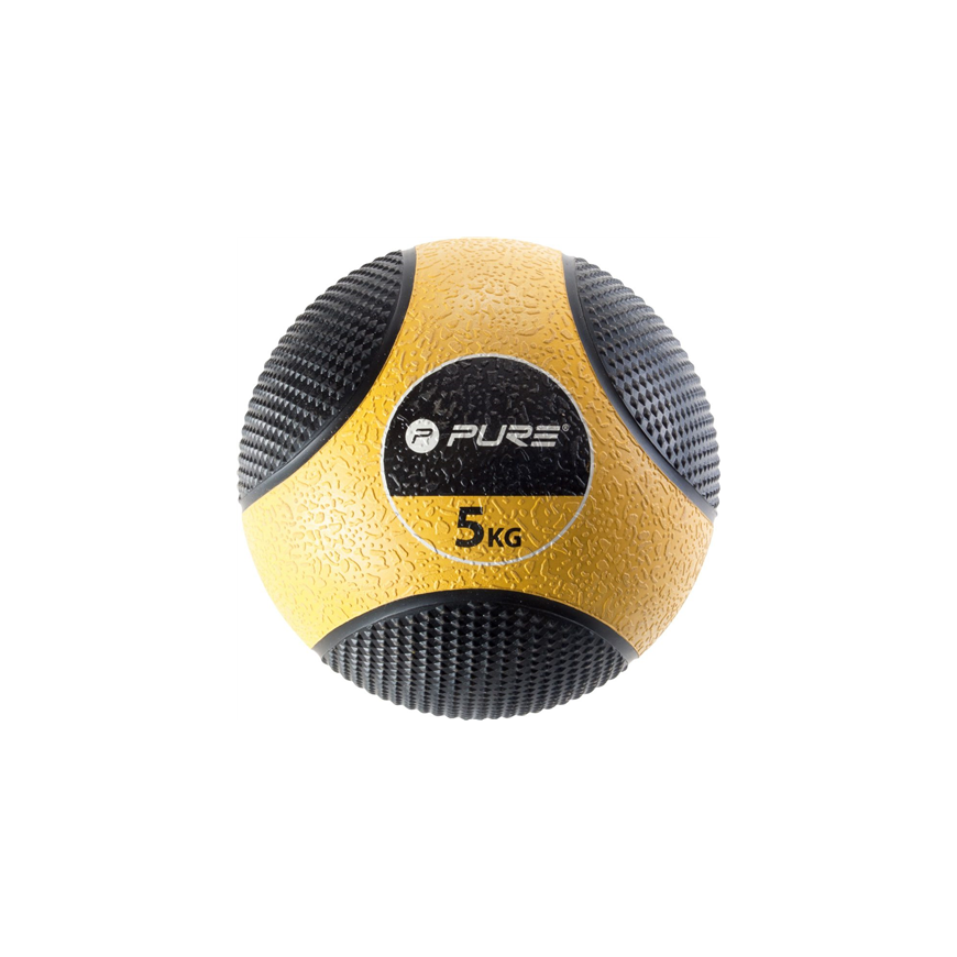Detal Pure2Improve Medicine Ball, 5KG, Juodas/Geltona