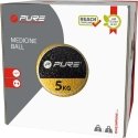 Detal Pure2Improve Medicine Ball, 5KG, Juodas/Geltona Detal Pure2Improve Medicine Ball, 5KG, Juodas/Geltona