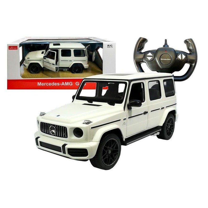 RC Mercedes G63 Rastar R/C Baltas