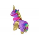 Lean Toys Mascot Horse Interactive Unicorn Purple Gold Wings