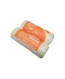 Waste bags 25L 20gb 10mkr white (45)