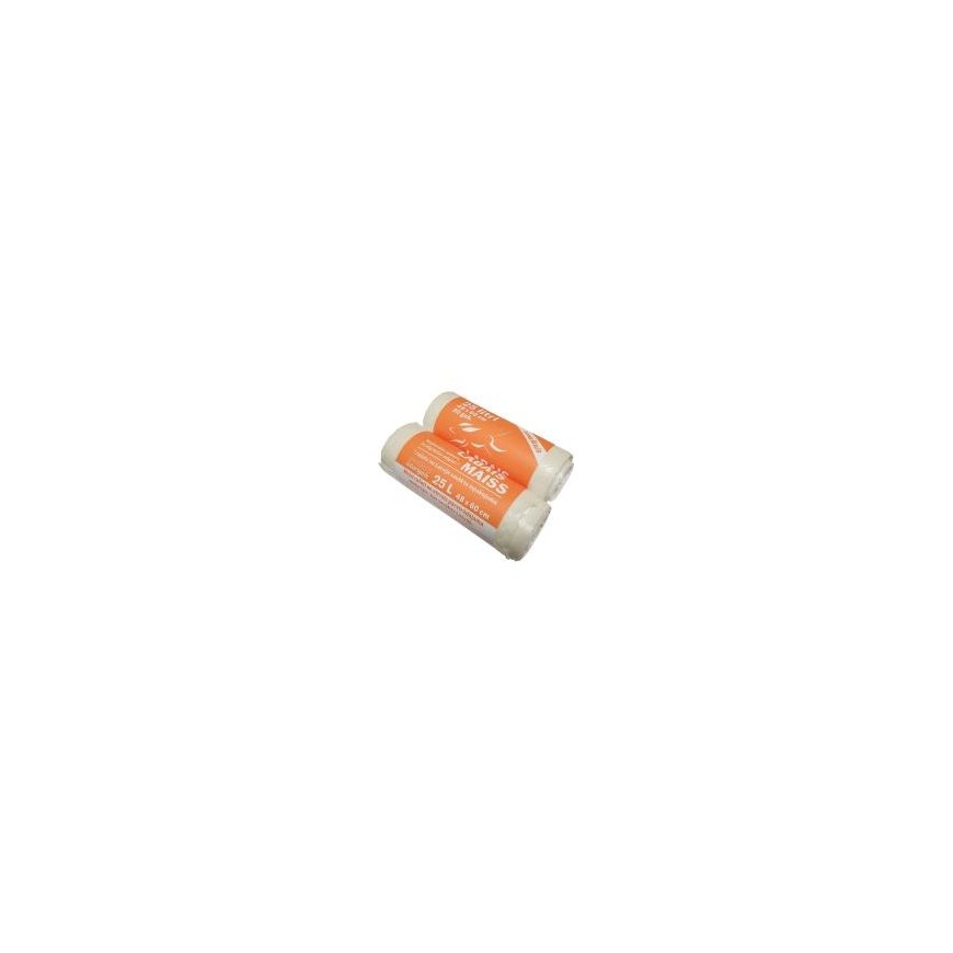 Waste bags 25L 20gb 10mkr white (45)