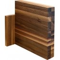 Magnetic block for 10 knives made of Artelegno walnut wood