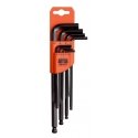Bahco Offset long series ball end hexagon key set, metric, black finish Bahco Offset long series ball end hexagon key set, metric, black finish