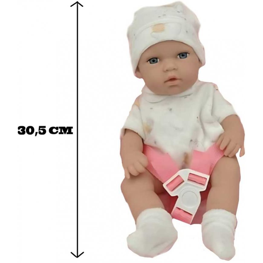 Woopie Royal Lėlė kūdikis 30,5 cm + Nešioklė rožinė – 2
