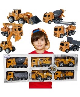 Woopie 6 in 1 Big Construction Transport Set